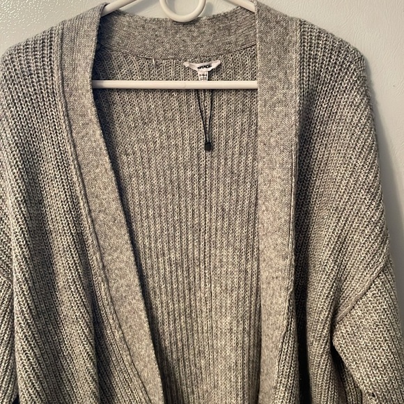 GARAGE XS-S OVERSIZED GRAY CARDIGAN - Picture 2 of 5